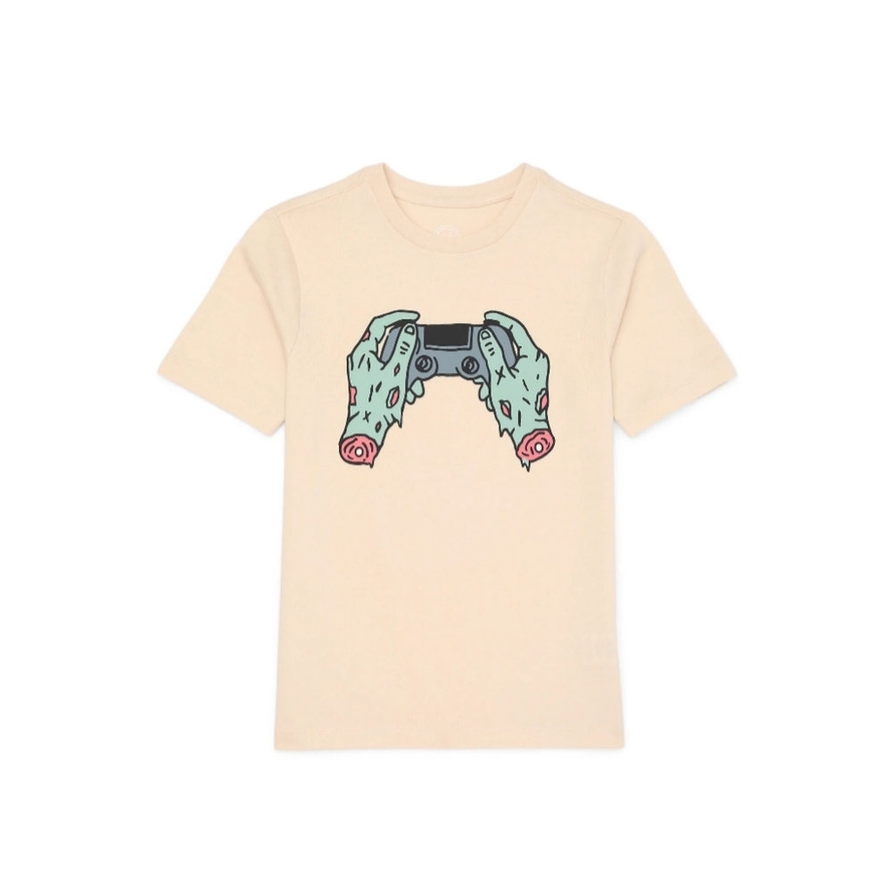 Wonder Nation Boys Size XL (14-16) Halloween Zombie Gamer Short Sleeve T-Shirt